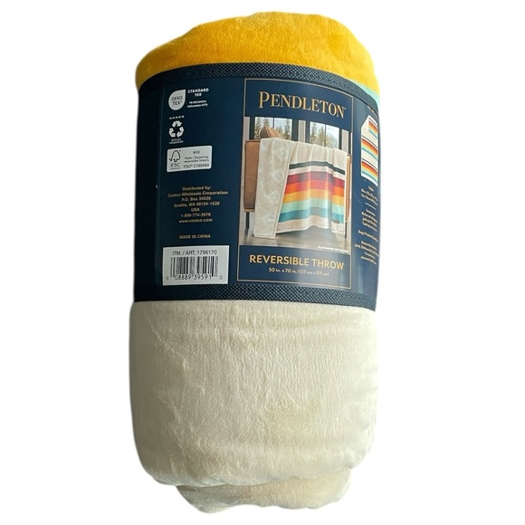 Pendleton Reversible Plush Throw Blanket - Picture 2 of 6